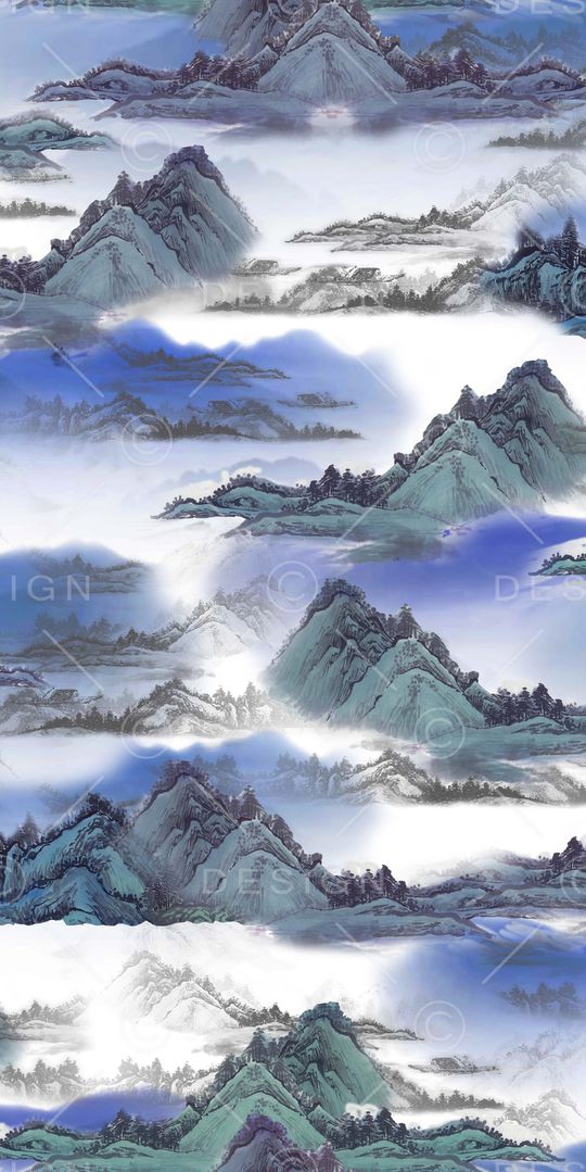 山脉印花华亿平台图片