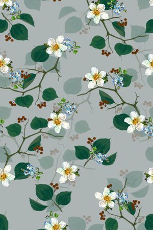 树叶印花华亿平台图片