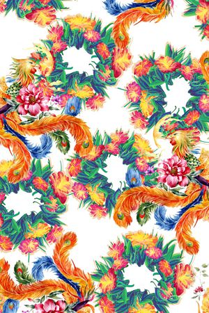 花圈印花华亿平台图片