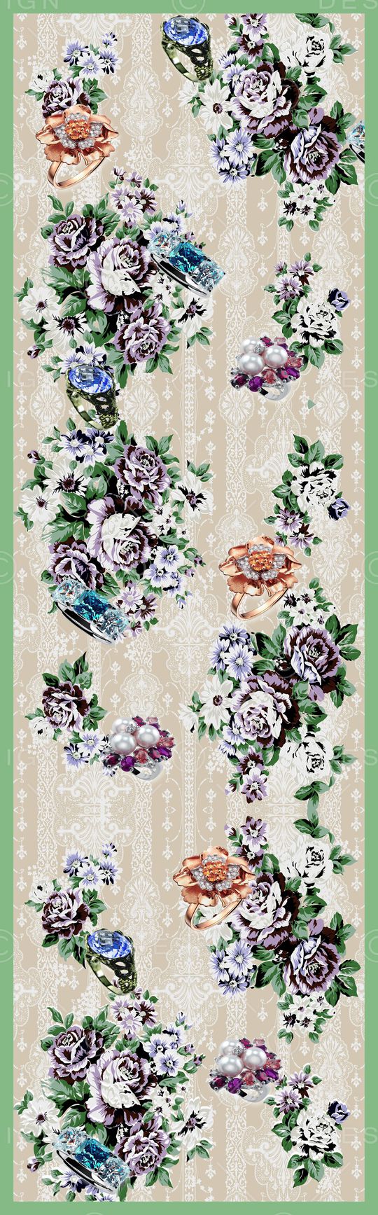 披肩长巾印花华亿平台图片