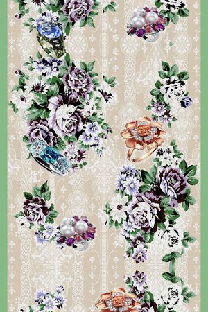 披肩长巾印花华亿平台图片