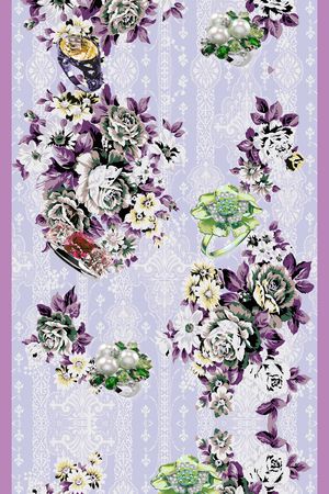 披肩长巾印花华亿平台图片