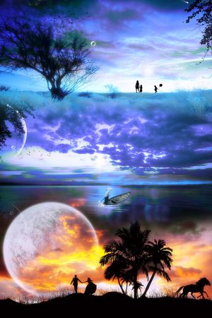 抽象印花华亿平台图片