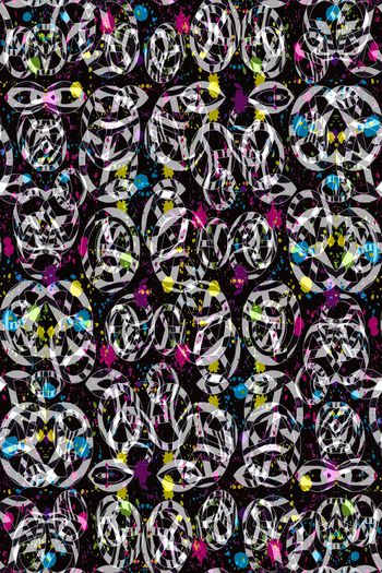 803807-前卫乱色条纹