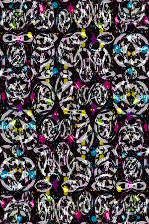 水墨条纹印花华亿平台图片