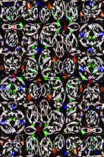 803808-前卫乱色条纹