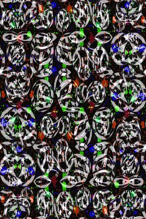 水墨条纹印花华亿平台图片