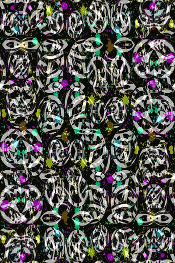 803810-前卫乱色条纹