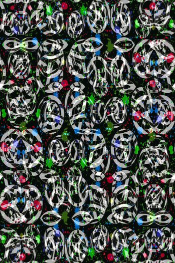 803816-前卫乱色条纹