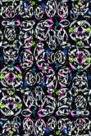 水墨条纹印花华亿平台图片