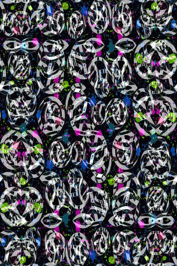 803889-前卫乱色条纹