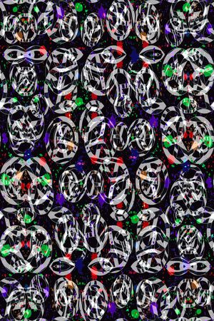 水墨条纹印花华亿平台图片