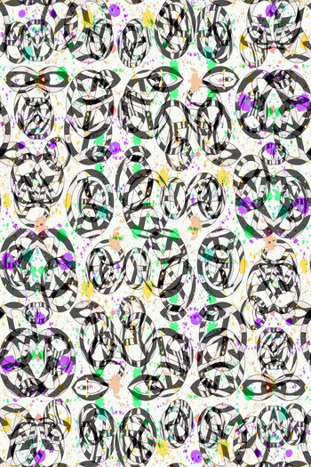 803956-前卫乱色条纹