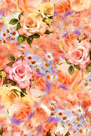 玫瑰印花华亿平台图片