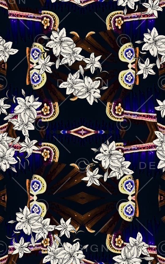 花朵印花华亿平台图片