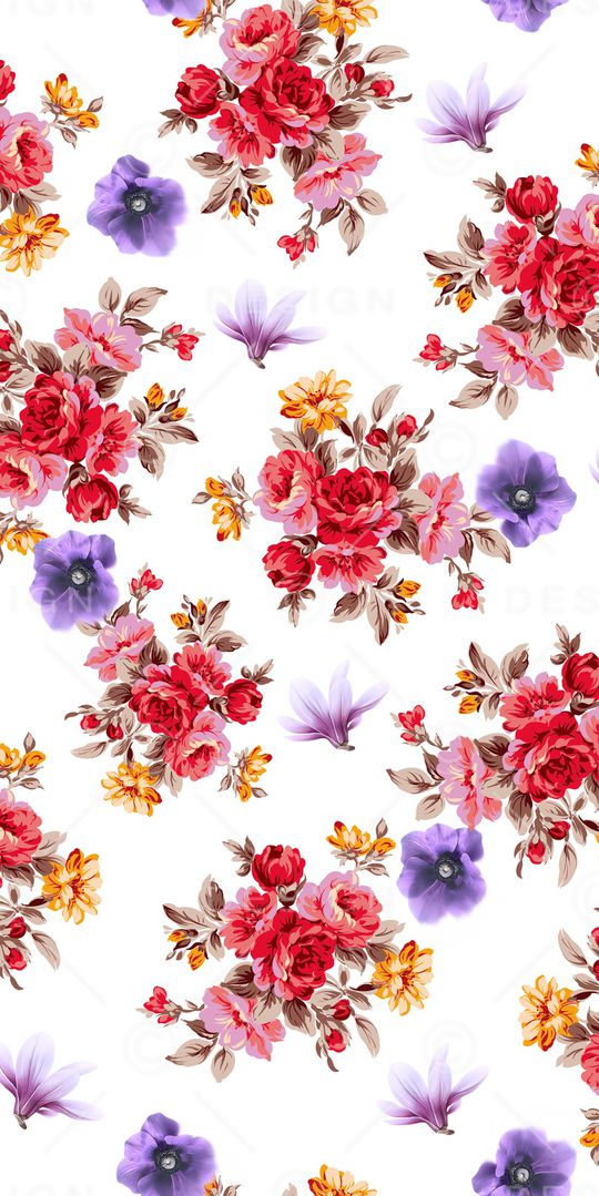 玉兰花印花华亿平台图片