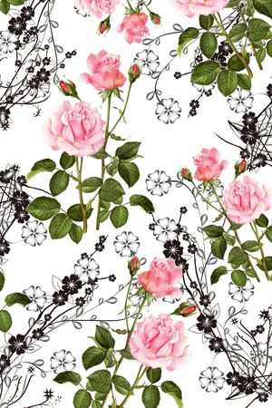 玉兰花印花华亿平台图片