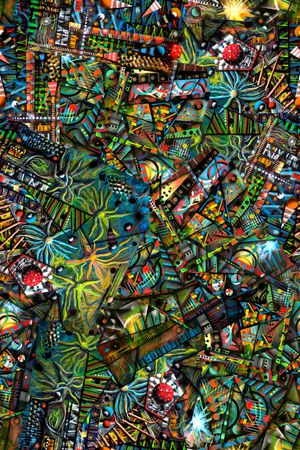 抽象印花华亿平台图片