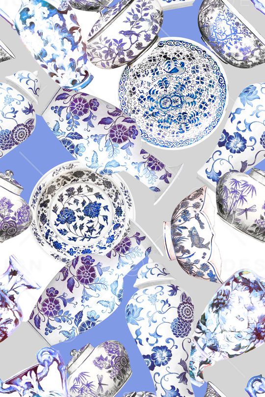 中国风印花华亿平台图片