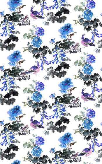 804499-水墨 中国风花卉--3