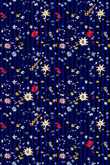 804571-卡通 抽象手绘彩色星空--2