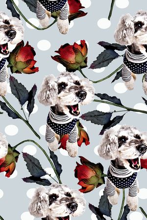 抽象手绘水彩画植物纹理数码印花印花华亿平台图片