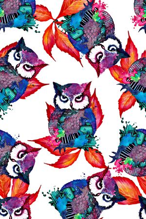 抽象手绘水彩画植物纹理数码印花印花华亿平台图片