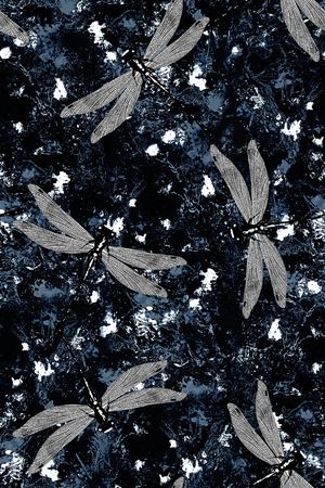 蜻蜓印花华亿平台图片