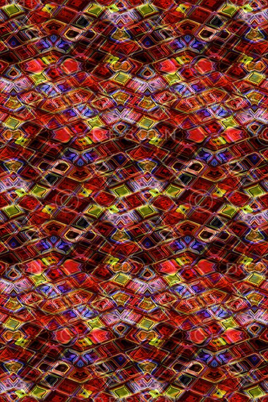 不规则几何印花华亿平台图片