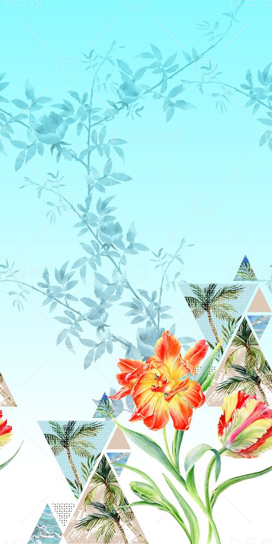 花朵印花华亿平台图片