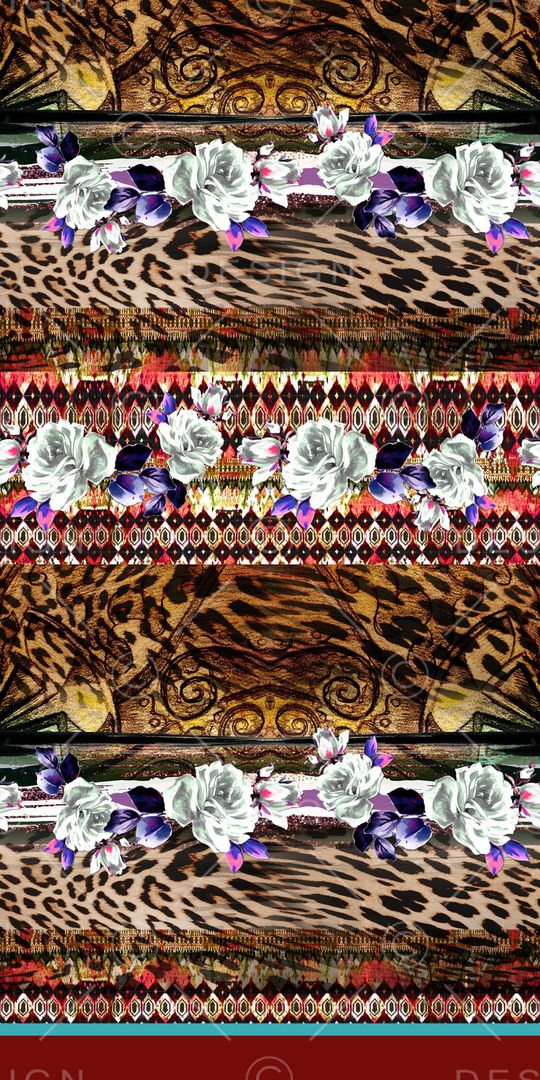 动物纹印花华亿平台图片