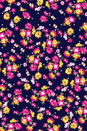 笔触花卉印花华亿平台图片