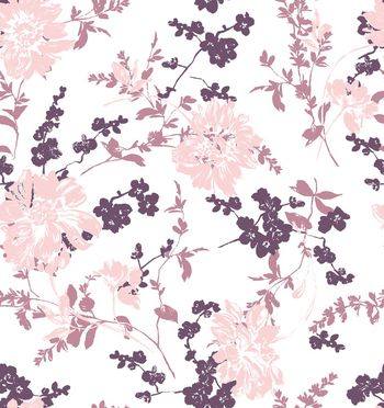 花卉几何印花华亿平台图片