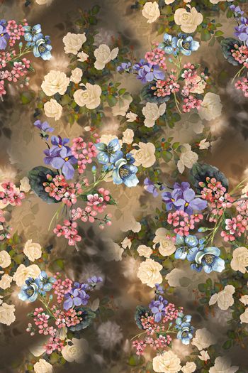 小碎花印花华亿平台图片