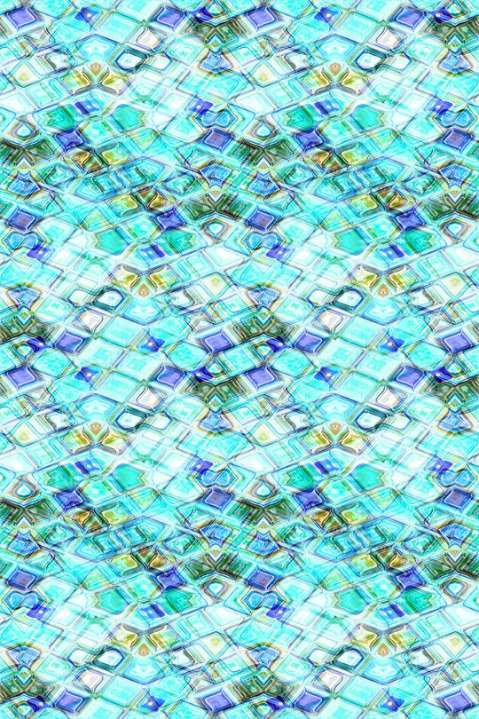 不规则几何印花华亿平台图片