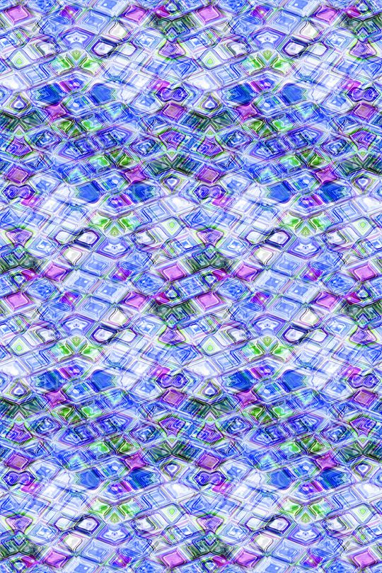 不规则几何印花华亿平台图片