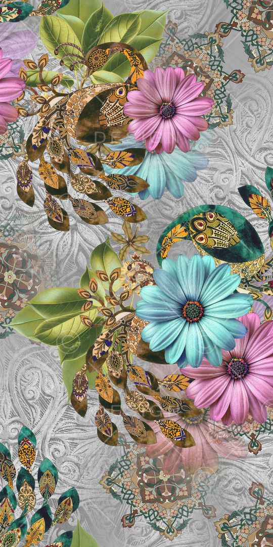 复古印花华亿平台图片