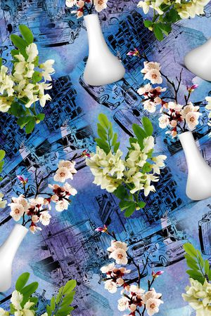 菊花印花华亿平台图片