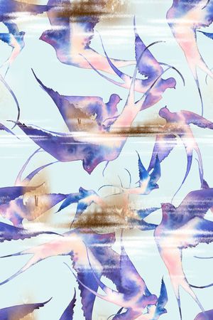 水彩印花华亿平台图片