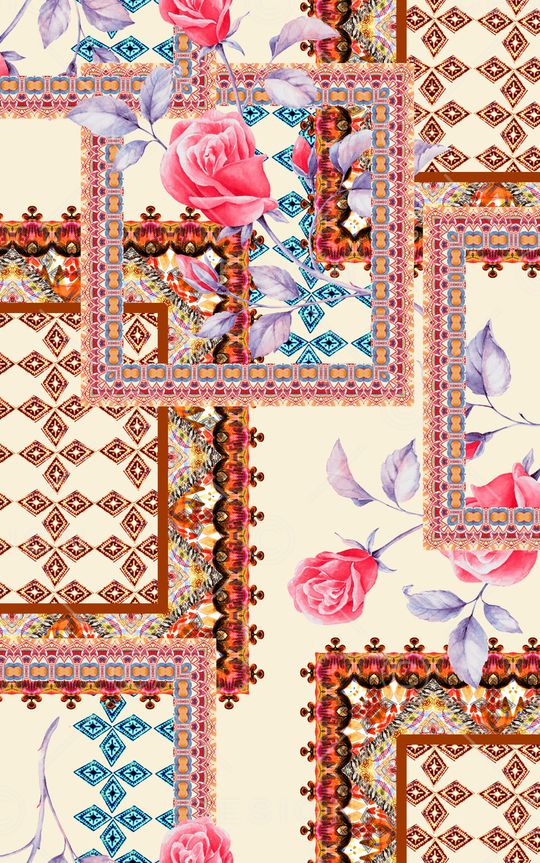 波西米亚印花华亿平台图片