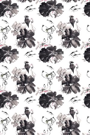 中国风印花华亿平台图片