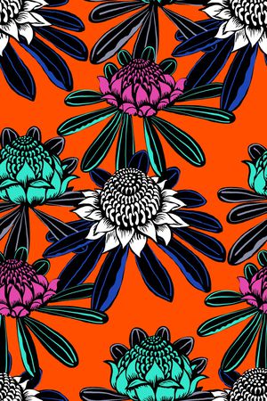 风格化花卉印花华亿平台图片