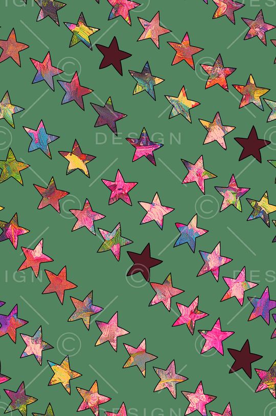 五角星印花华亿平台图片