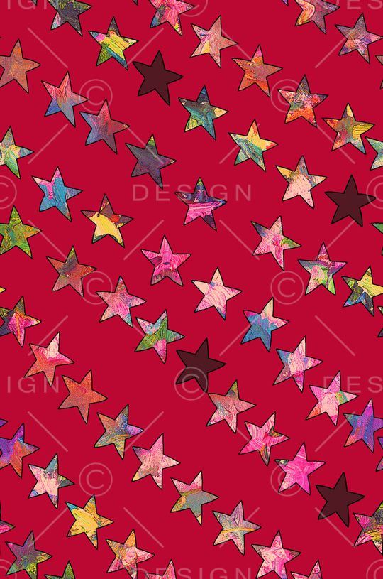 五角星印花华亿平台图片