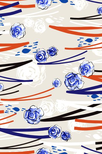 F几何条纹印花华亿平台图片