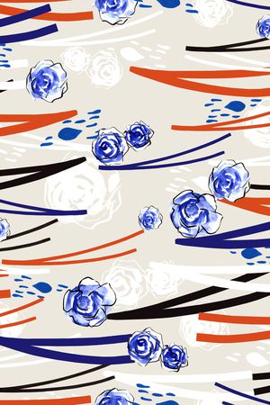 F几何条纹印花华亿平台图片