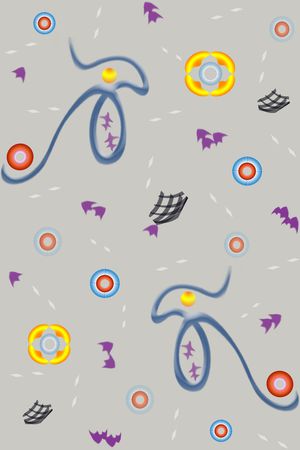 抽象飘落杂物印花华亿平台图片