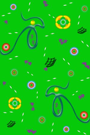 抽象飘落杂物印花华亿平台图片