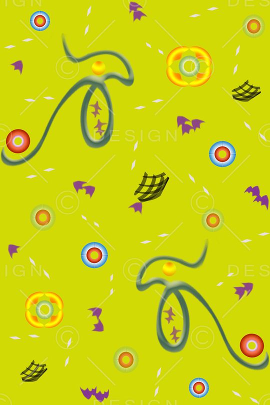 抽象飘落杂物印花华亿平台图片