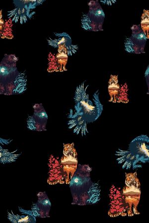 动物印花华亿平台图片